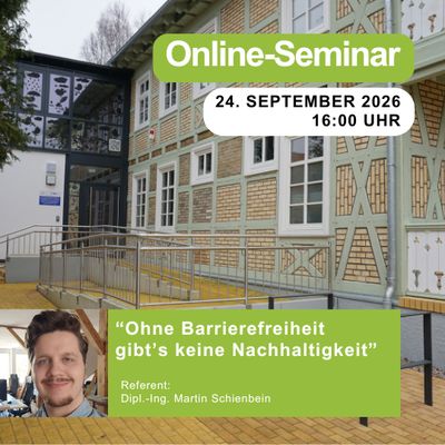 Ohne Barrierefreiheit gibt’s keine Nachhaltigkeit | 24.09.206 | 16:00 Uhr