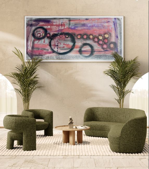 Pink Circle PAINTING