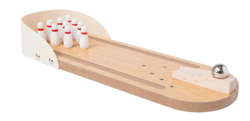 Miniature Wooden Bowling Game