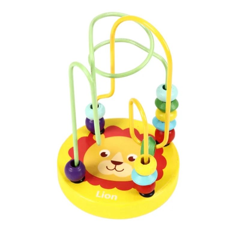 2 pieces set - Wooden Bead Maze Toy