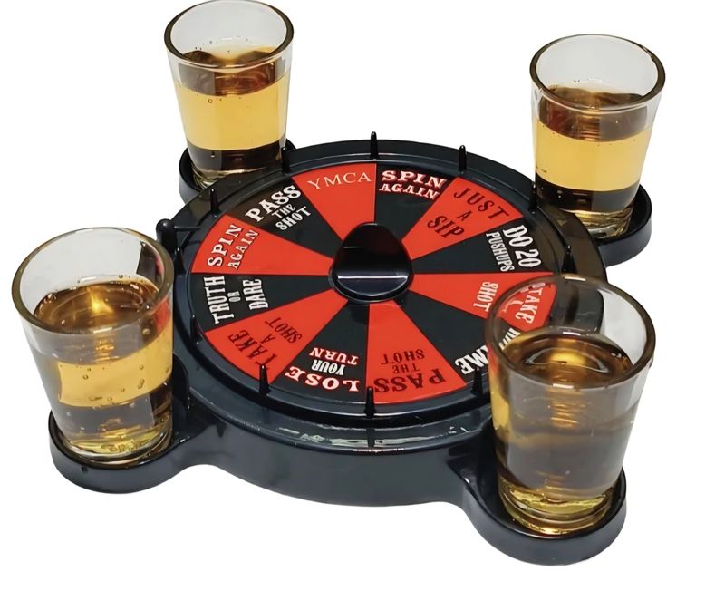 Spin-the-wheel drinking game
