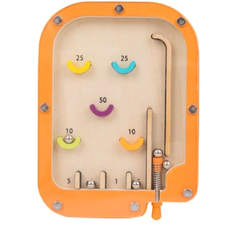 Mini pin-ball and kids magnetic Maze Toy