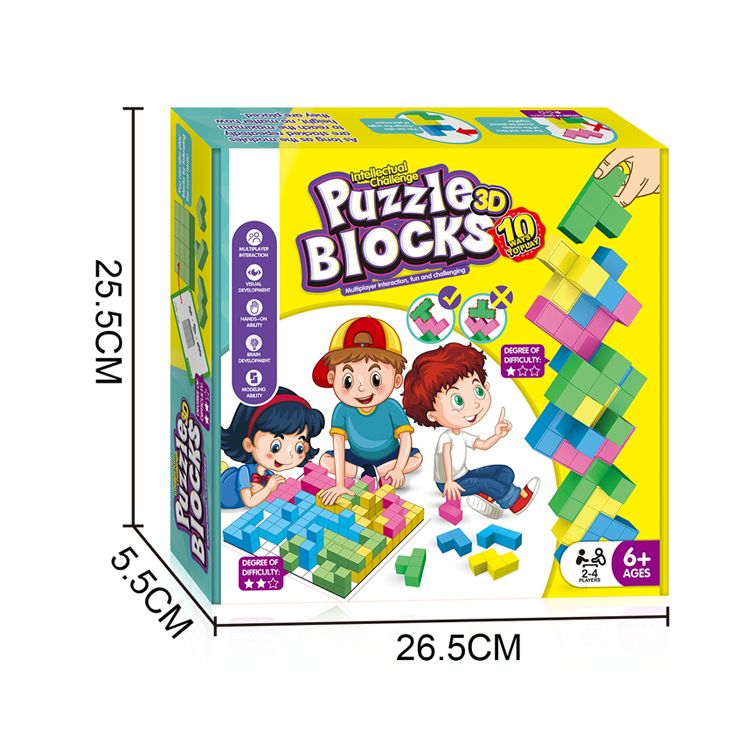 Puzzle Blocks 3D: 10-in-1 Smart Building &amp; Brain Teaser Game (Multiplayer)