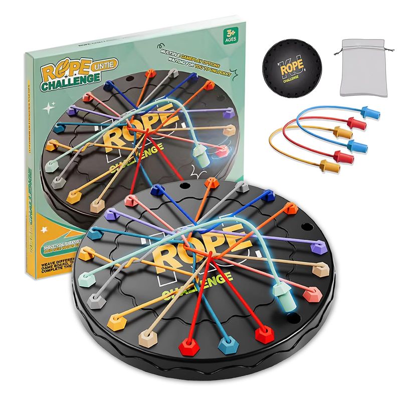 Brain Knots Rope Untangling Stack Puzzle Board Game
