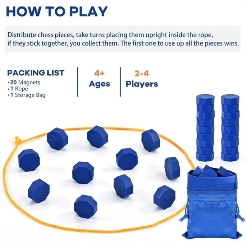 Magnetism Chess Game for Two Players – Magnetic Strategy &amp; Skill Battle