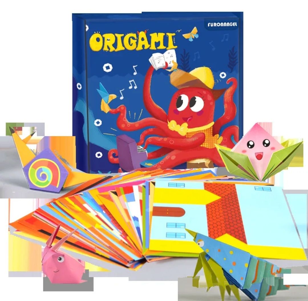 DIY Colourful Kids Origami Puzzle Game: Creative Folding Craft Set