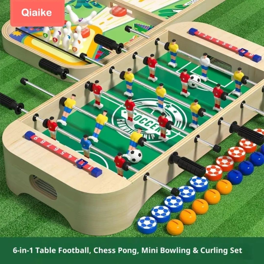 6-in-1 Portable Mini Sports &amp; Strategy Game Set – Ultimate Tabletop Fun
