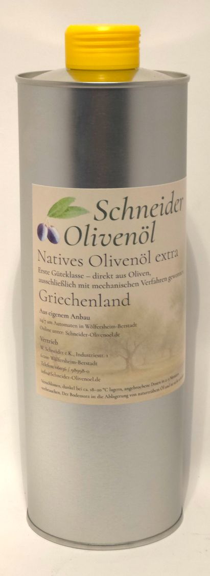Natives Olivenöl extra aus Griechenland – Schneider Olivenöl