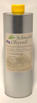 Natives Olivenöl extra aus Griechenland – Schneider Olivenöl
