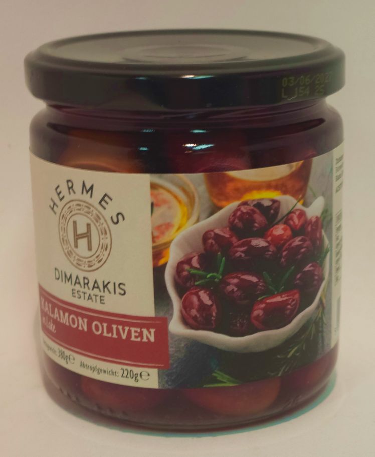 Kalamon Oliven mit Stein in Lake