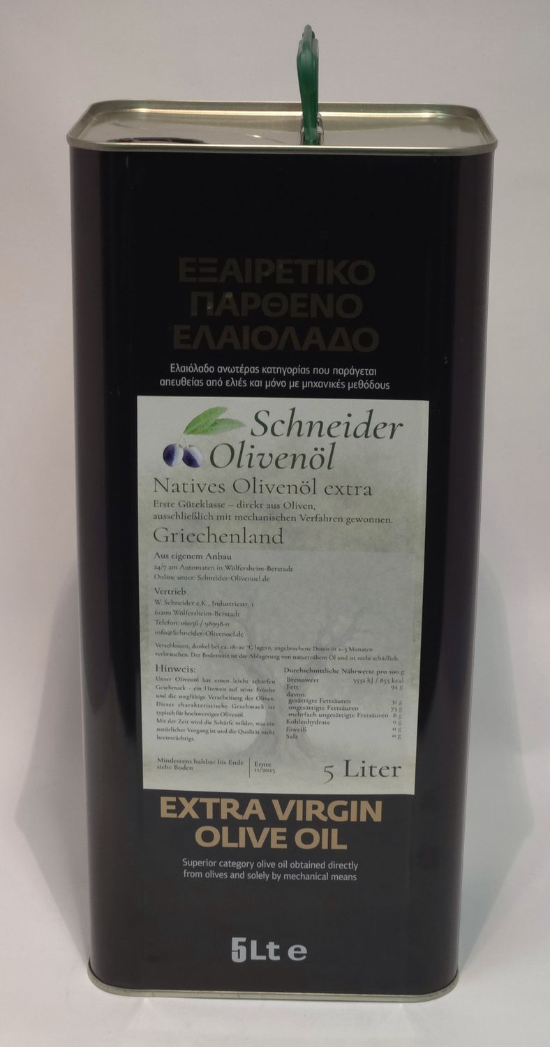 Natives Olivenöl extra aus Griechenland – Schneider Olivenöl