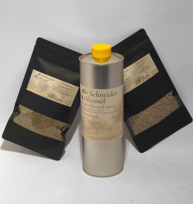 Mediterranes Kräuter- und Olivenöl-Set mit 1 Liter Olivenöl