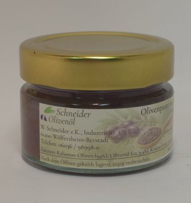 Olivenpaste aus Kalamon-Oliven