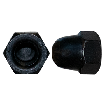 Zeskant Dopmoer Zwart | DIN 1587 - M6/8