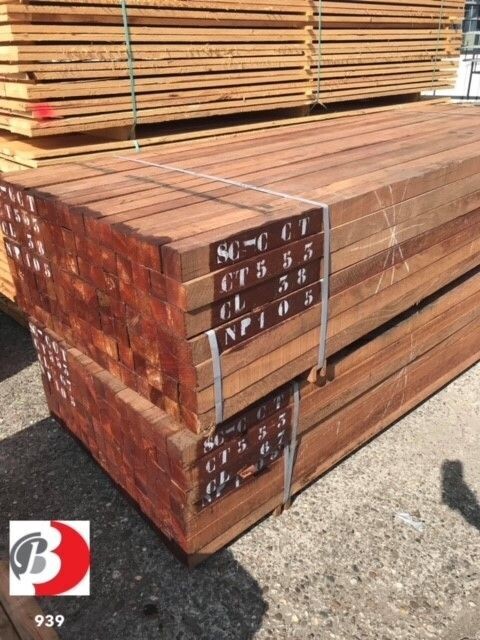 Hardhouten Paal 60 x 60 x  mm | Restpartij Aanbieding - 6 st.