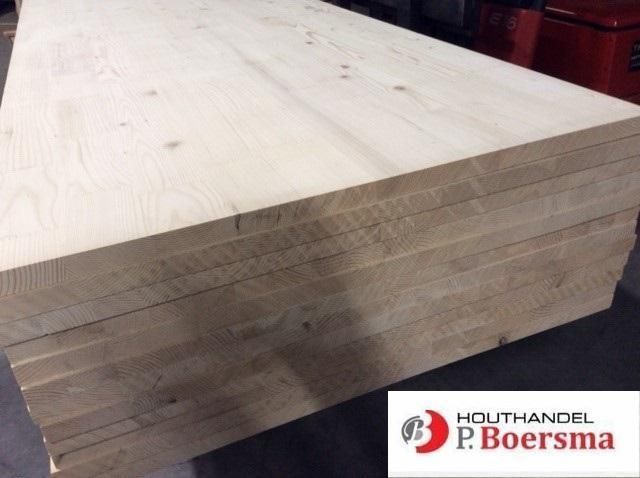 Werkblad-Timmerpaneel- Keukenblad 32mm vuren