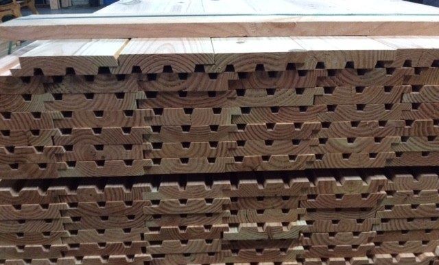 Douglas rhombus triple 28 x 130mm x 4000mm Douglas rhombus triple 28 x 130mm x 4000mm