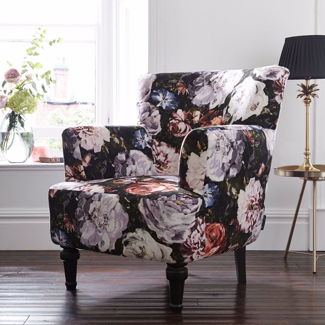 Dalston chair - floretta blush