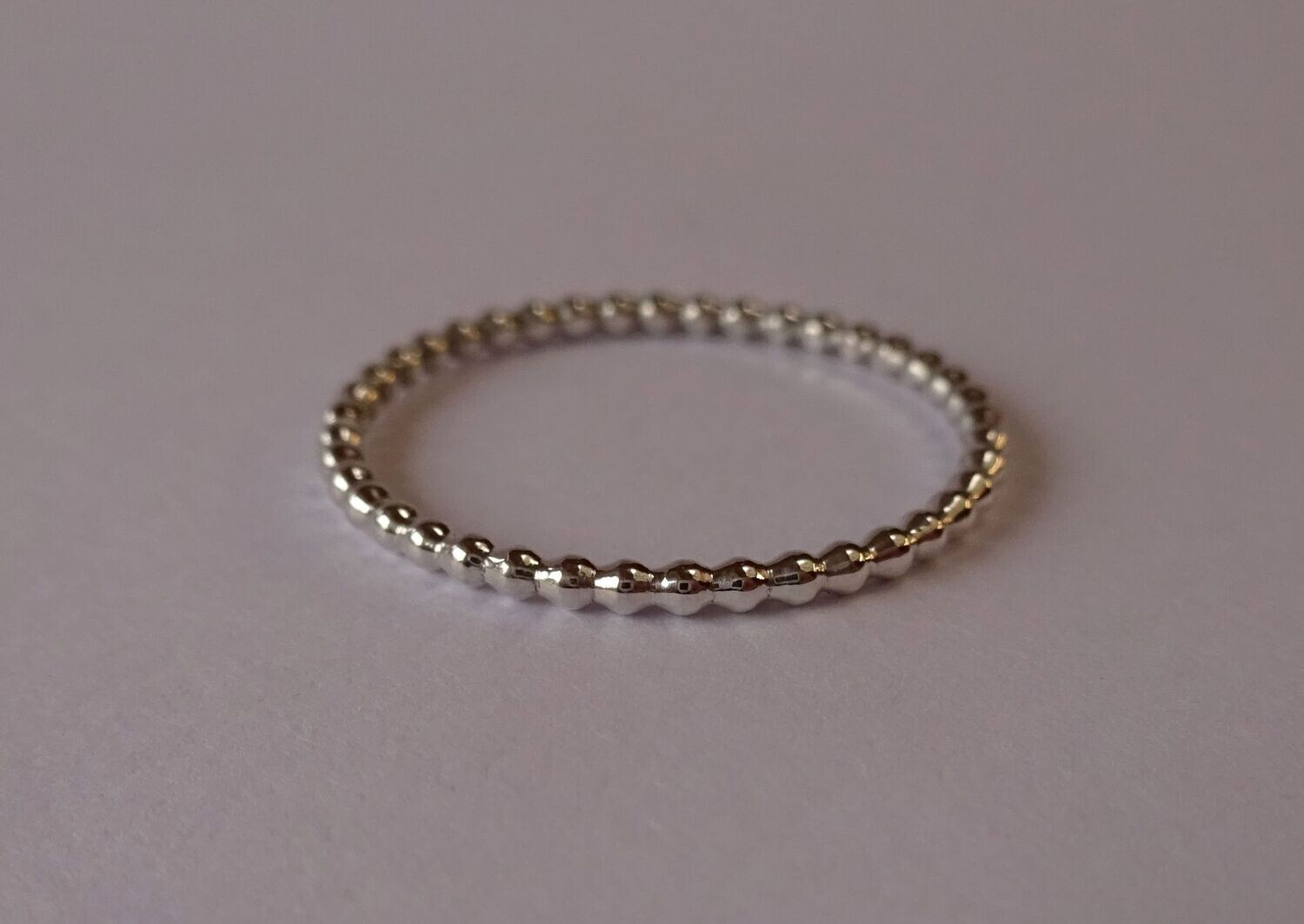 Pareldraad ring zilver 1,5 mm breed (2007)