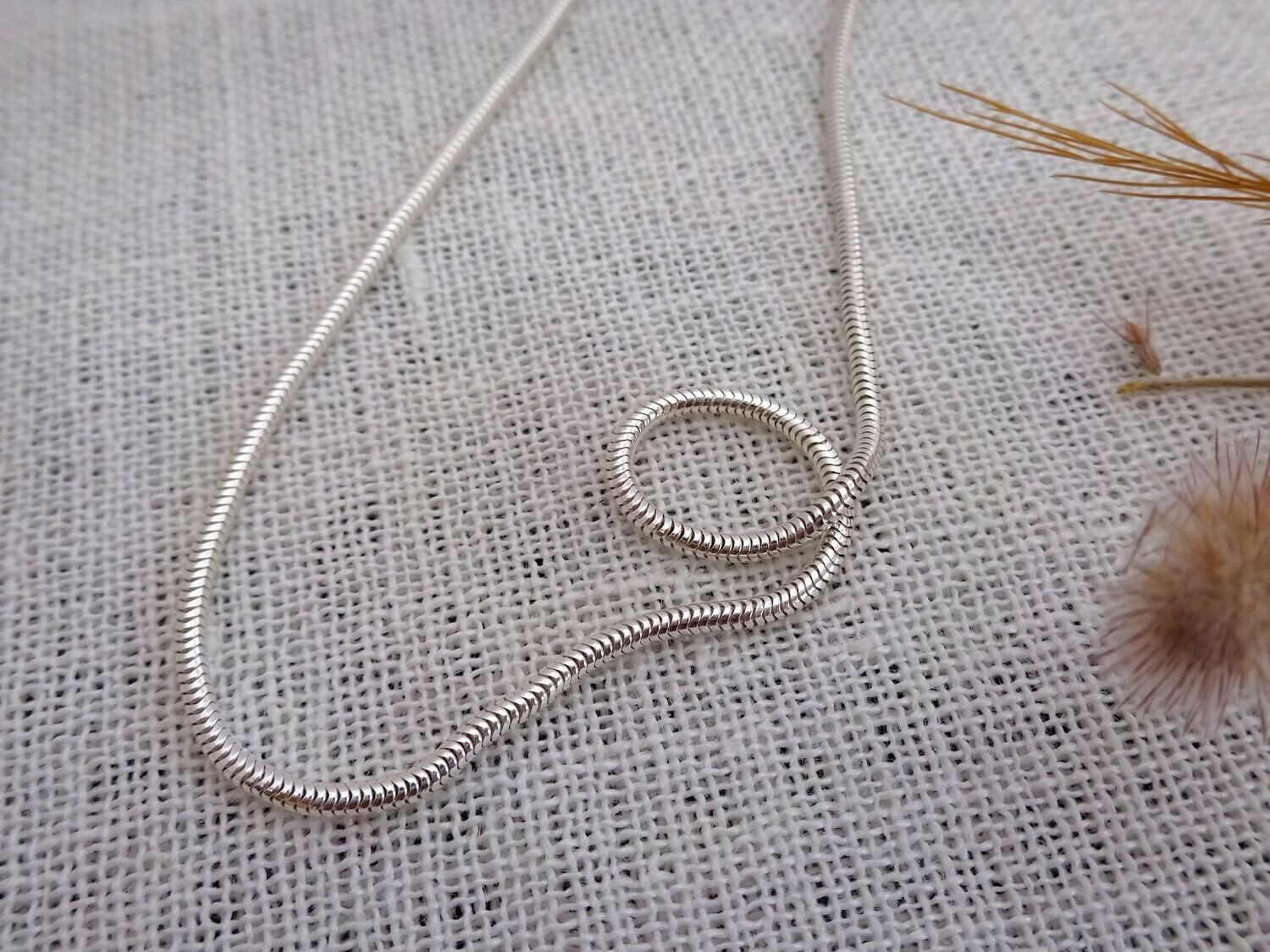 Slangencollier 1,4 mm zilver (3005)