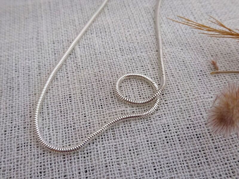 Slangencollier 1,4 mm zilver (3005)