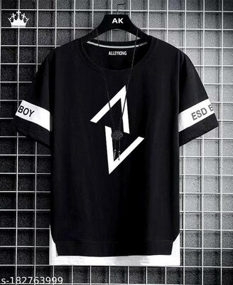 AlleyKing Classic V Print Round Neck Tshirt