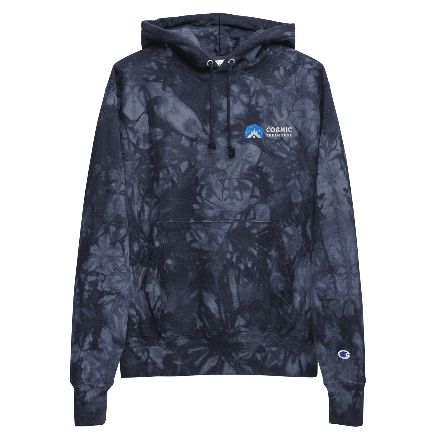 Champion Embroidered Tie-Dye Heavy Hoodie