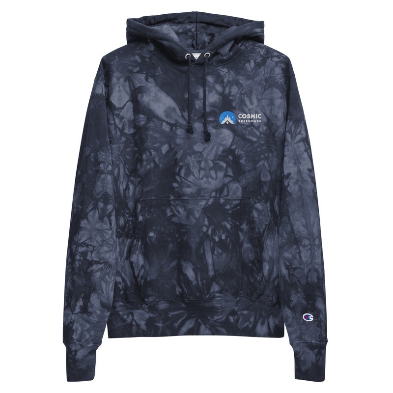 Champion Embroidered Tie-Dye Heavy Hoodie