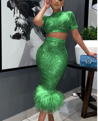 Sequins 2piece Set