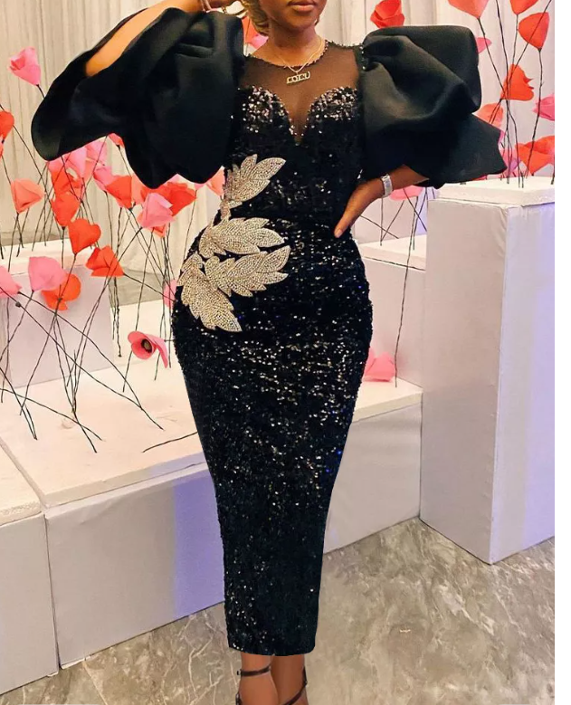 Sequin Black Dresses