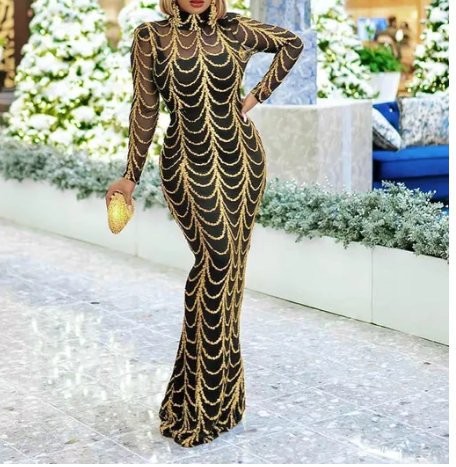 Sexy Glitter Long Dress