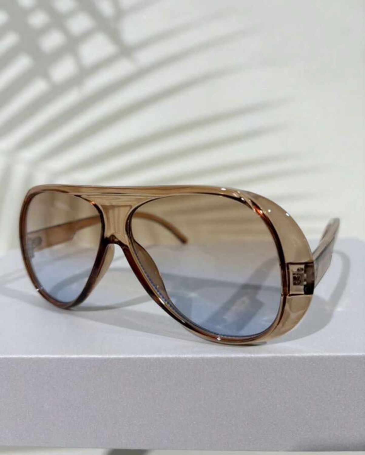1PC New Vintage Design Oversized Square Fashion Glasses