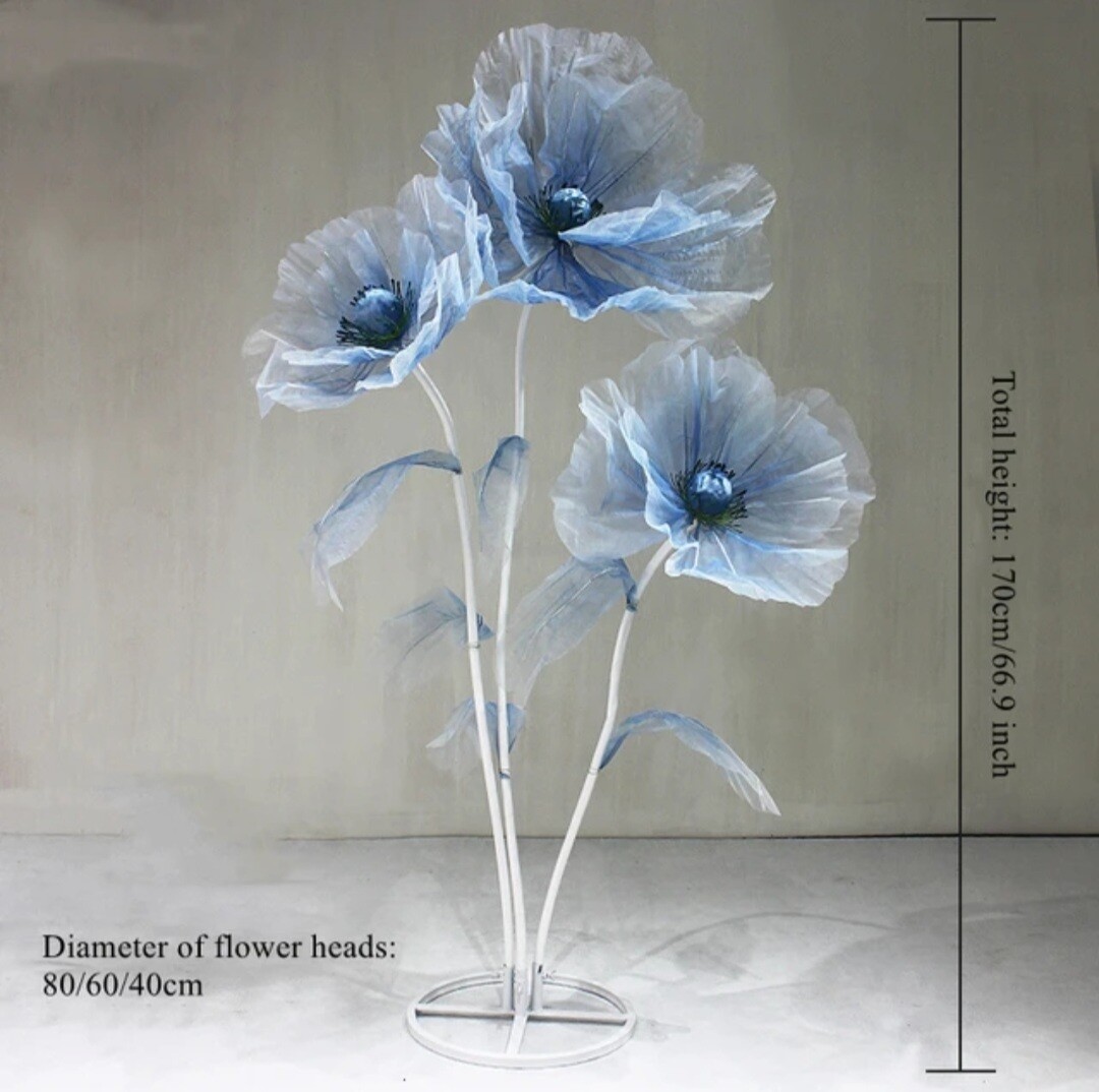 Blue Sheer Flower Bouquet