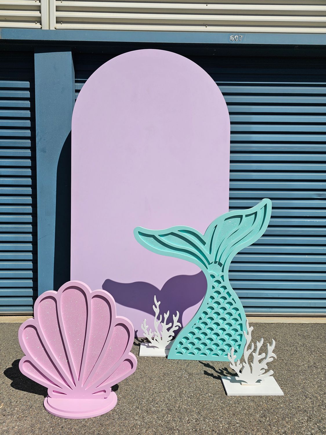 Mermaids Glitter Backdrop package
