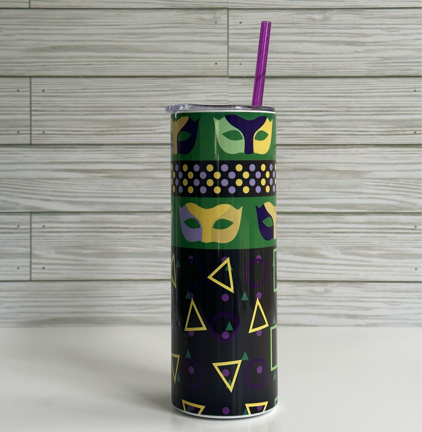 Mardi Gras Tumbler