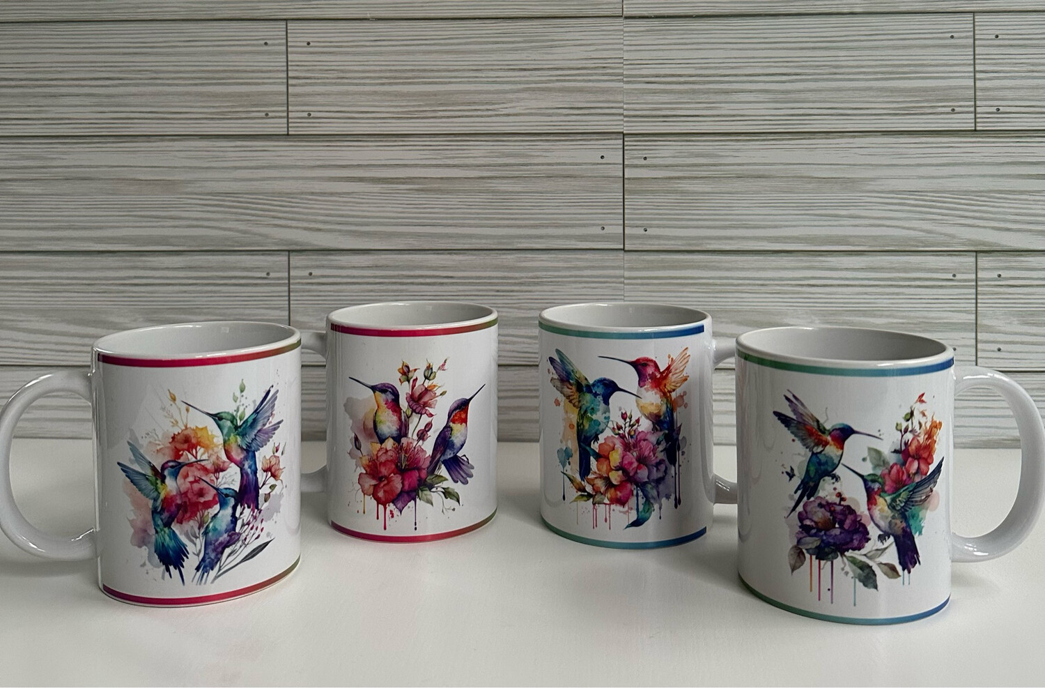 Hummingbird Mug Set