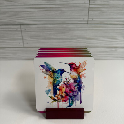 Hummingbird Coaster Set