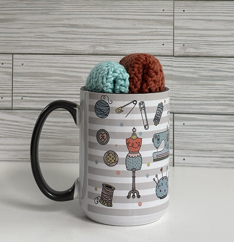 Sewing Mug and Washcloth Set