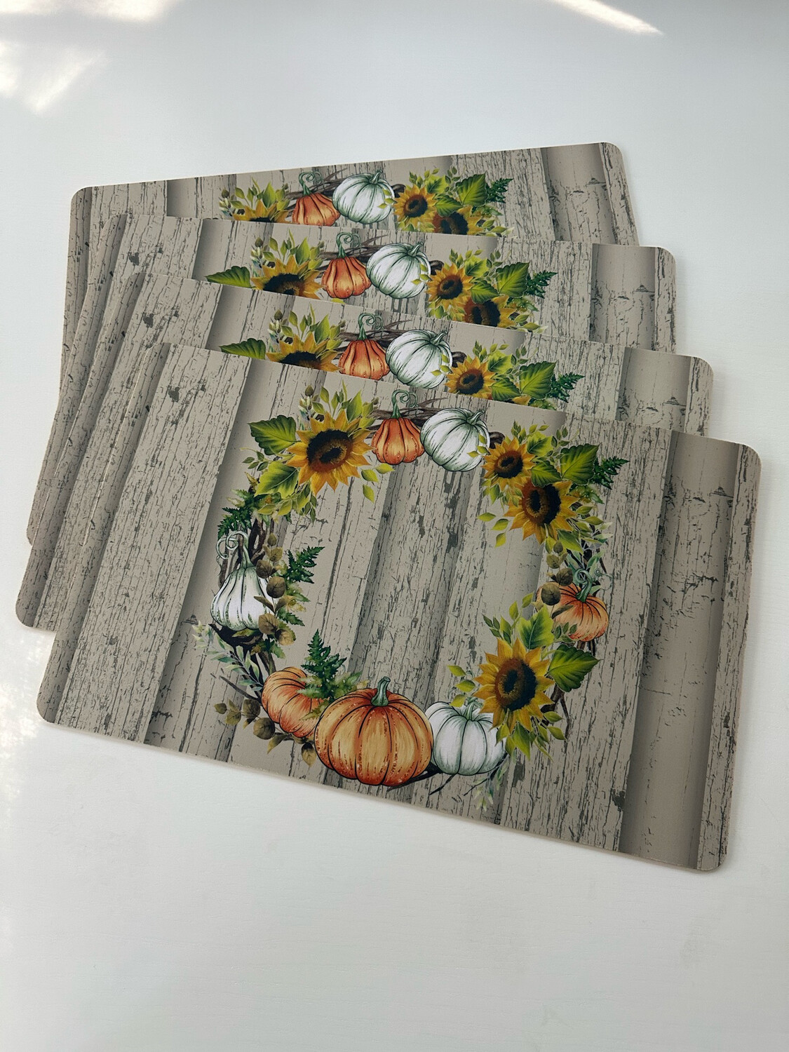 Pumpkin Wreath Placemats