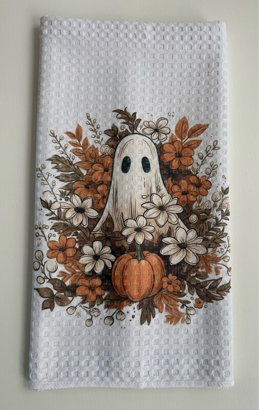 Halloween/Fall Ghost Hand Towel
