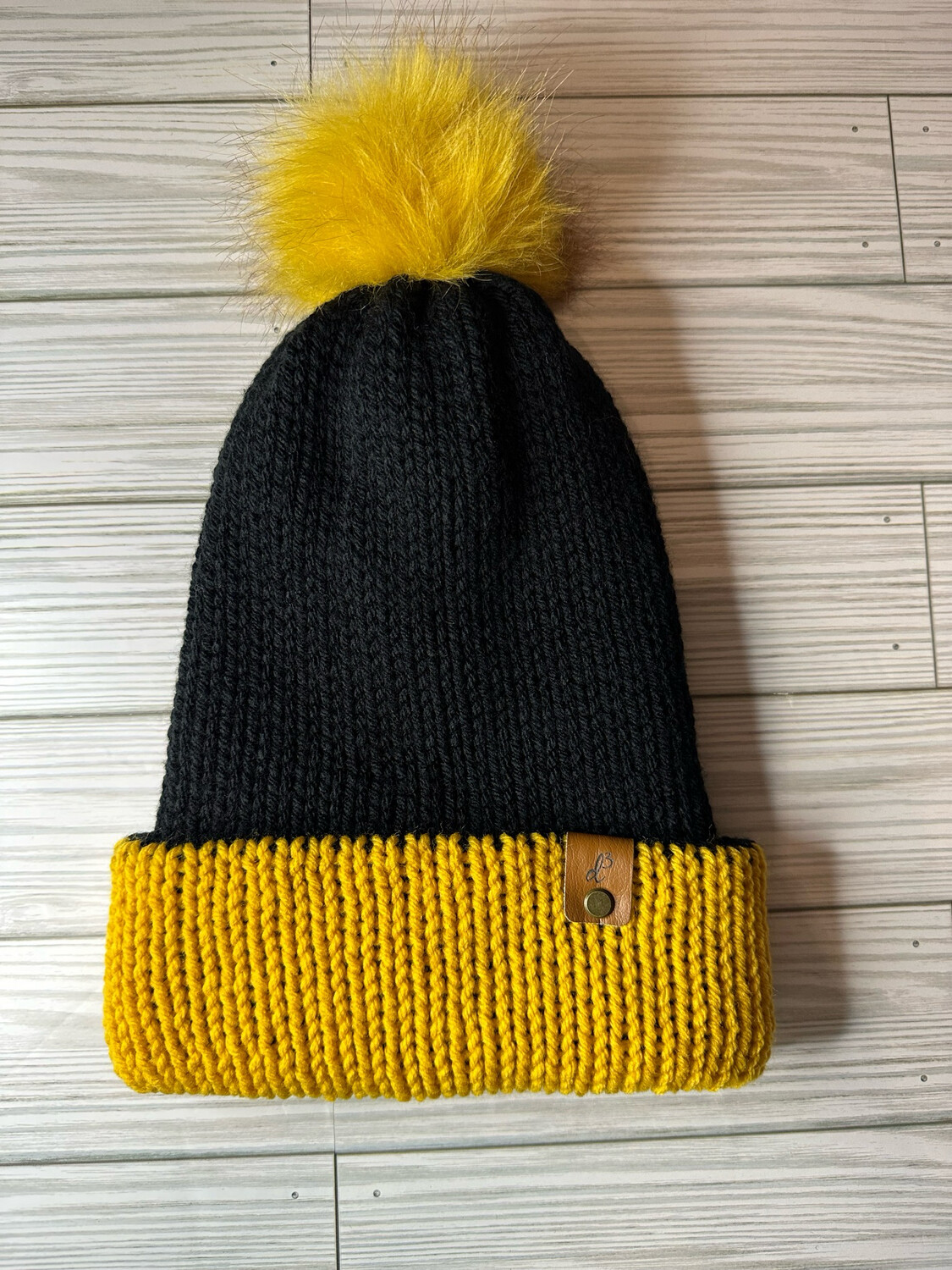 Black And Gold Beanie