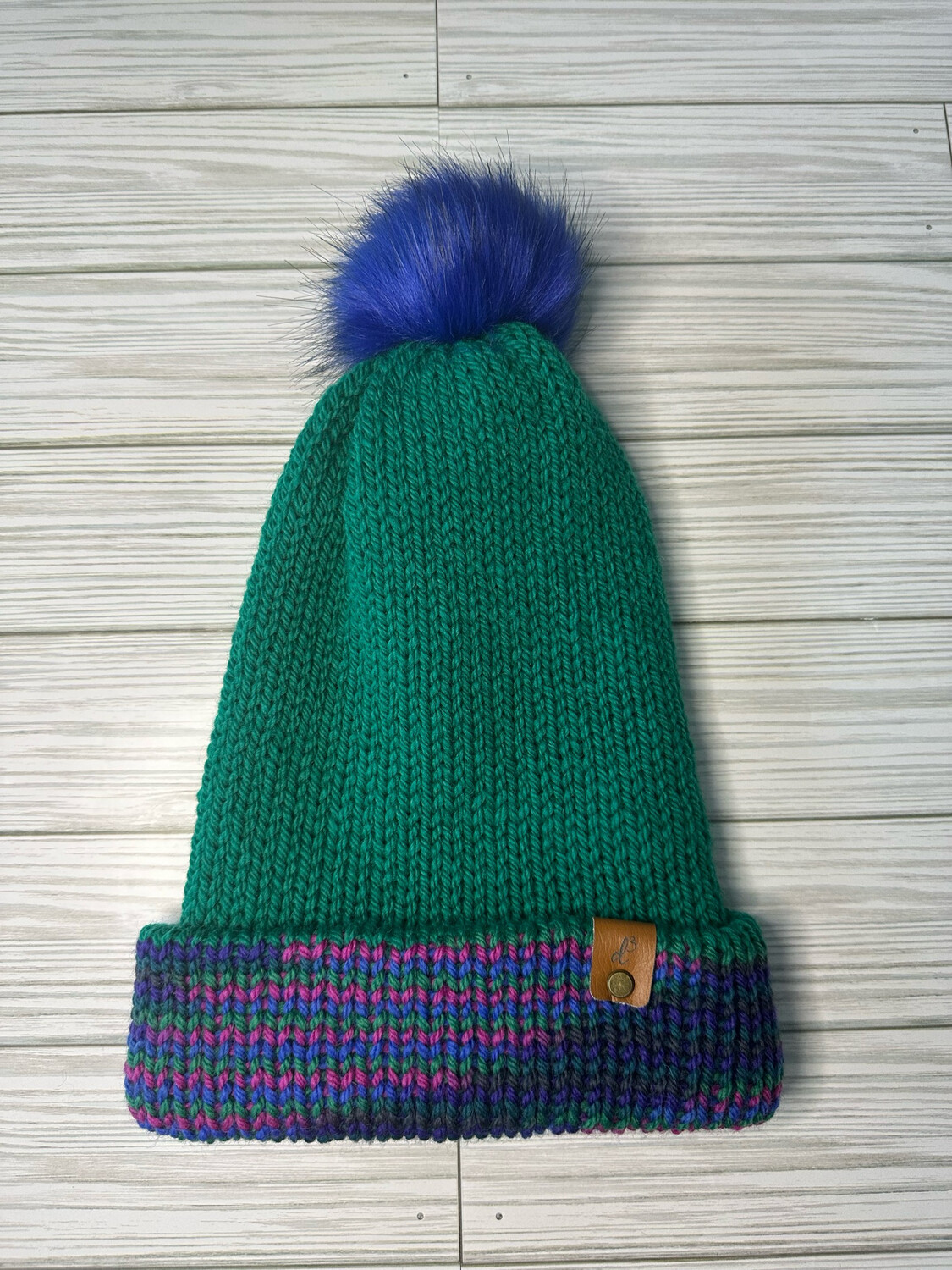 Green And Blue Beanie