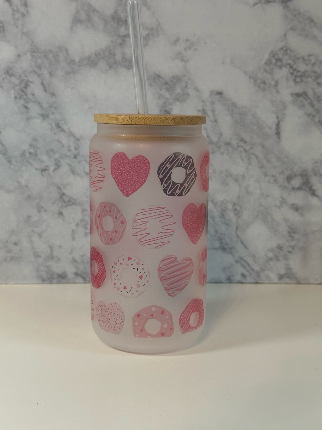 Valentine Glass Beer Can