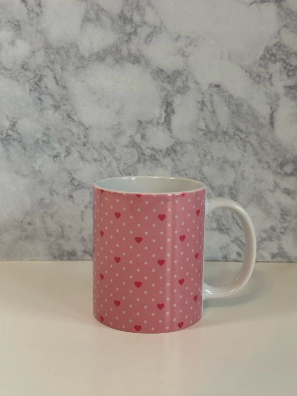 Pink Heart Mug