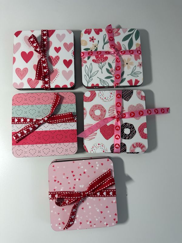 Valentine Coaster Set