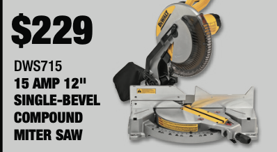 15 AMP 12'' SINGLE-BEVEL COMPOUND MITER SAW 15 AMP 12'' SINGLE-BEVEL COMPOUND MITER SAW