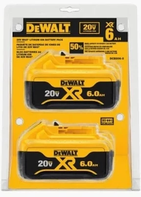 DeWalt 2 Pack 6 AMP batteries