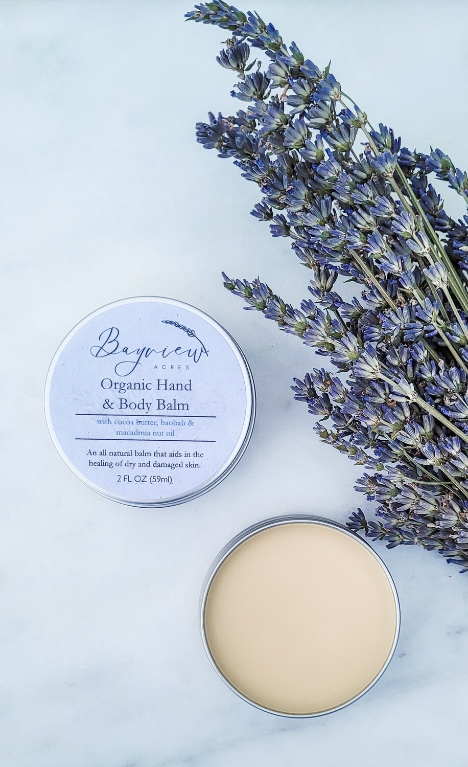 Unscented- Organic Hand and Body Balm