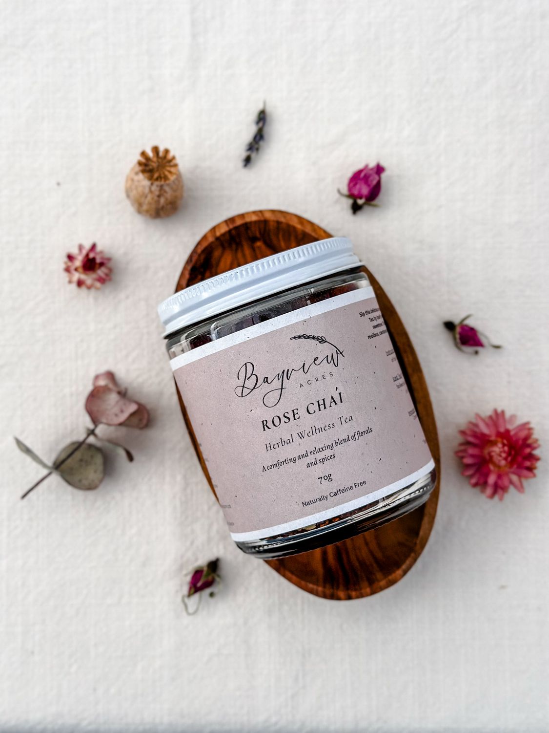 Rooibos and Rose Chai Organic Herbal Tea