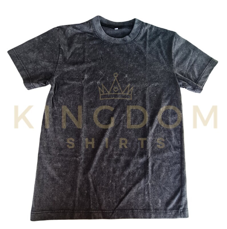 WHOLESALE!!! Black Acid Washed Pro-club Inspired Shirt